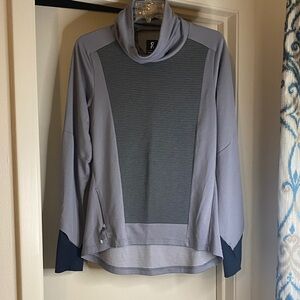 On Running Lavender and Charcoal Turtleneck Pullover